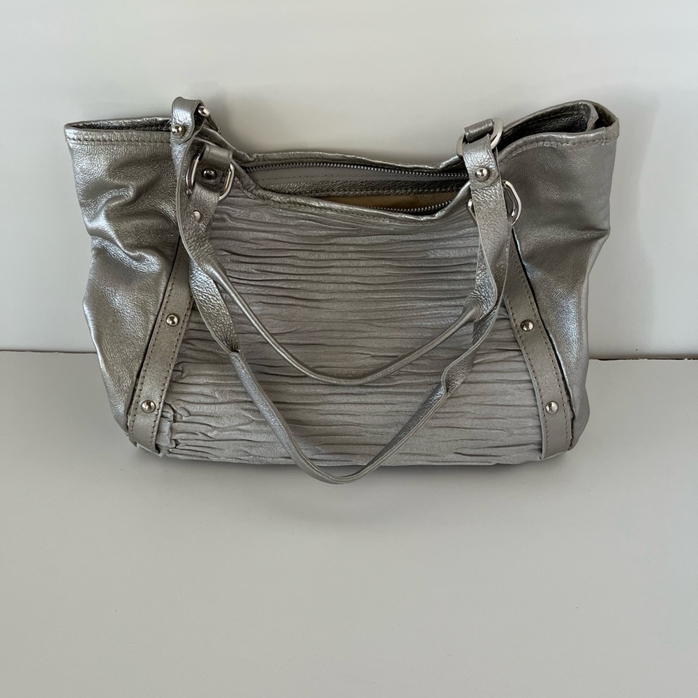 Vin Baker Silver Shoulder Bag